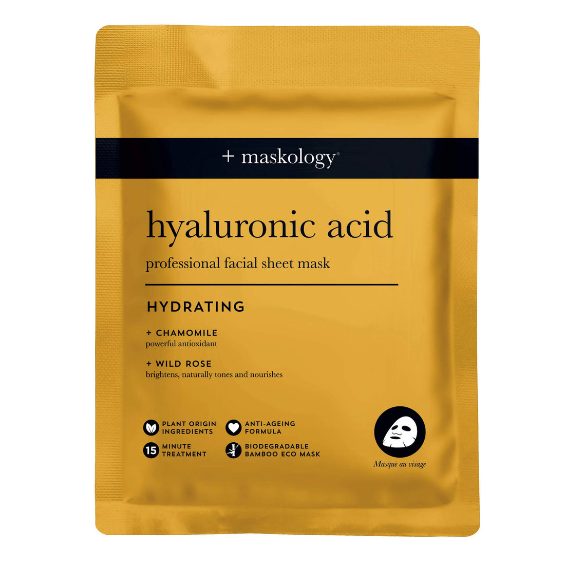Maskology Hyaluronic Acid - Professional Facial Sheet Mask