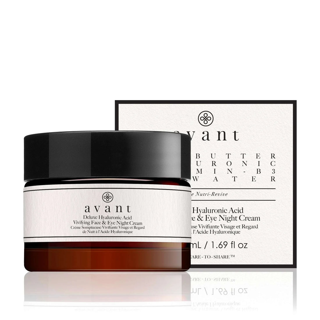 Avant Deluxe Hyaluronic Acid Vivifying Face & Eye Night Cream
