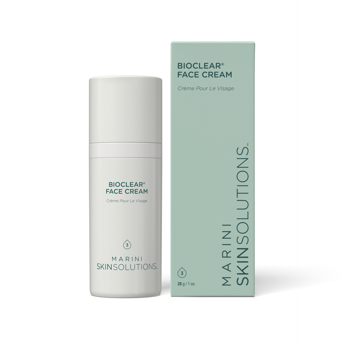 Marini Skin Solutions BioClear Face Cream, with packaging