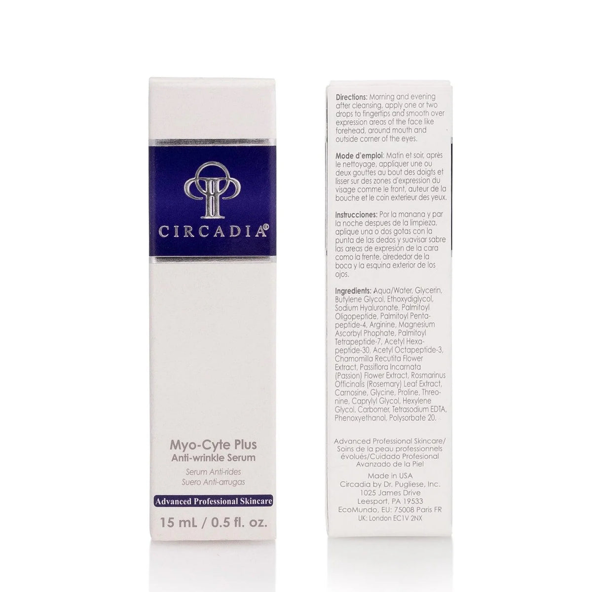 Circadia Myo-Cyte Plus Serum, with packaging