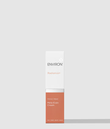 Environ Radiance+ Intense C-Boost Mela-Even Cream, with packaging