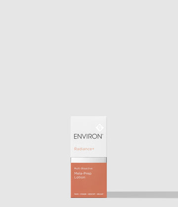 Environ Radiance+ Multi-Bioactive Mela-Prep Lotion, with packaging