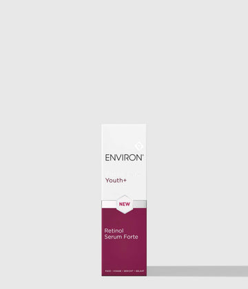 Environ Youth+ Tri-Retinoid Complex Retinol Serum Forte, with packaging