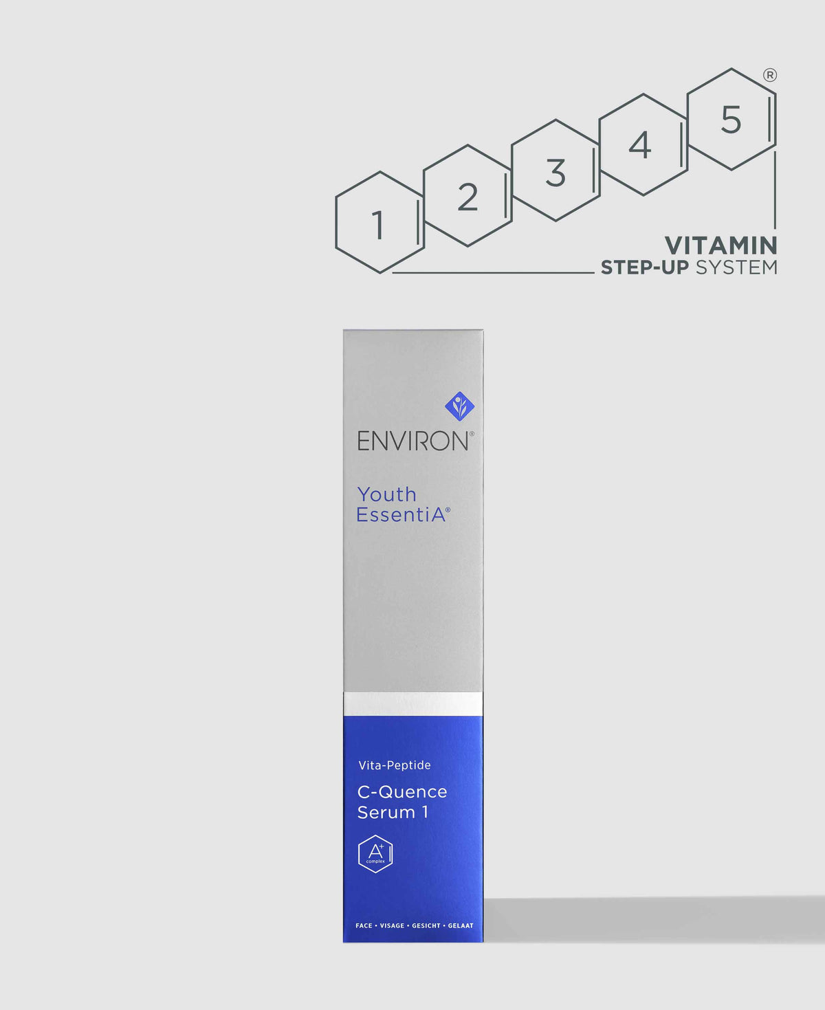 Environ Youth EssentiA Vita-Peptide C-Quence Serum 1, with packaging