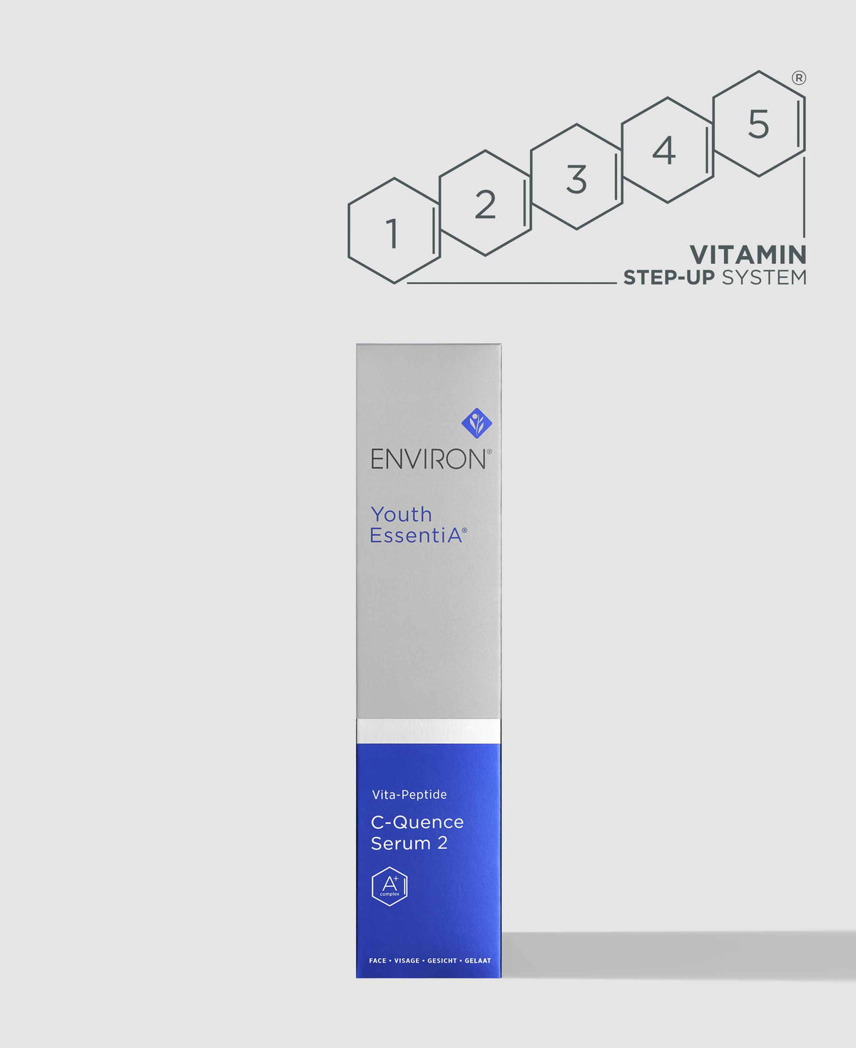 Environ Youth EssentiA Vita-Peptide C-Quence Serum 2, with packaging