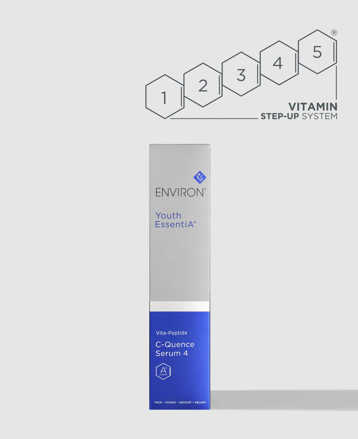 Environ Youth EssentiA Vita-Peptide C-Quence Serum 4, with packaging