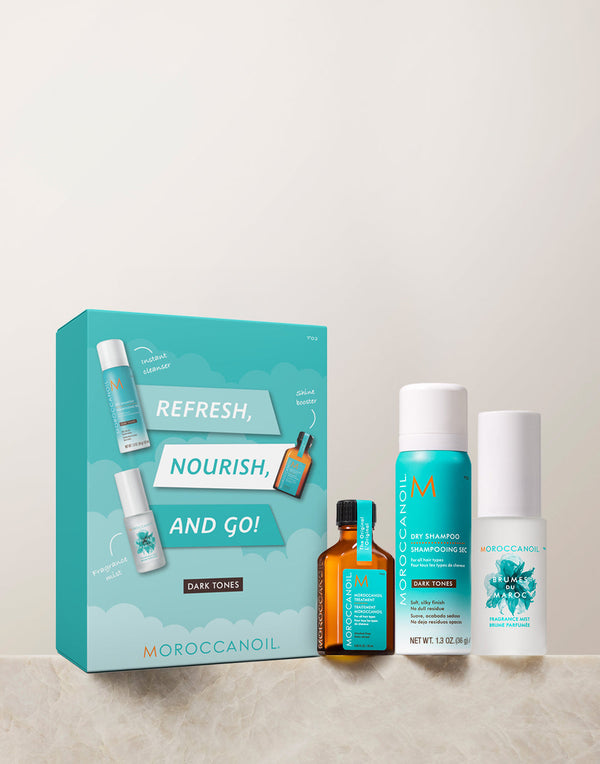 Moroccanoil Refresh, Nourish and Go! Set Dark Tones