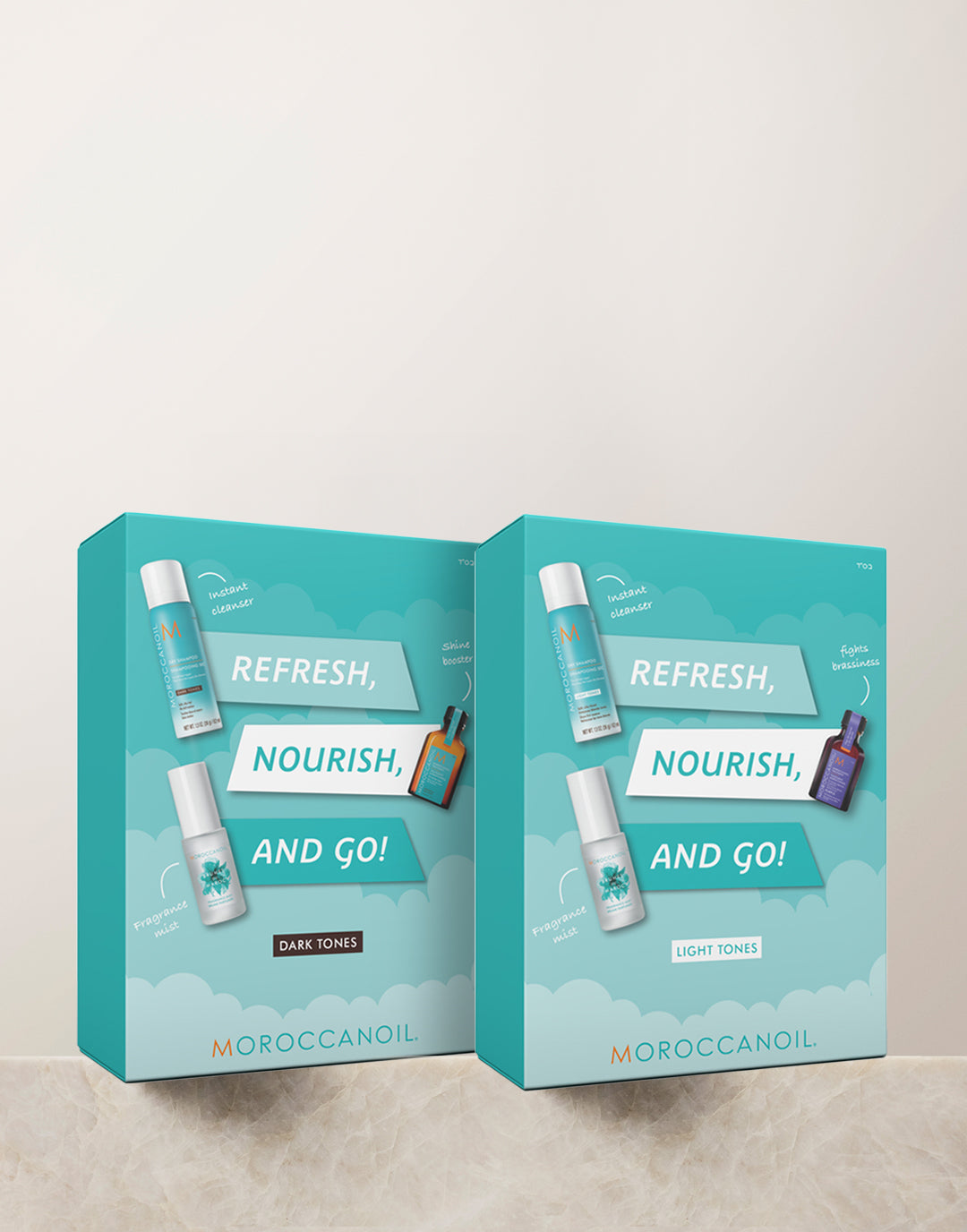 Moroccanoil Refresh, Nourish and Go! Set Dark Tones