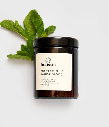 Holistic London Soy Candle - Peppermint + Sandalwood