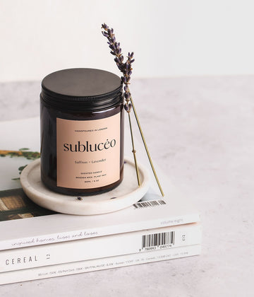Subluceo Saffron + Lavender Candle