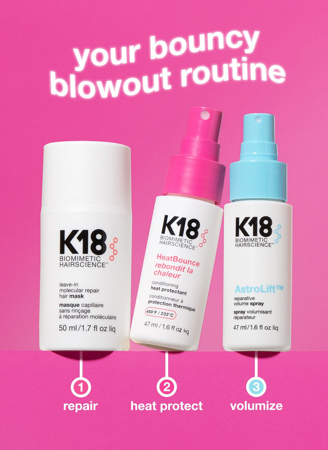 K18 Salon Blowout At Home Kit