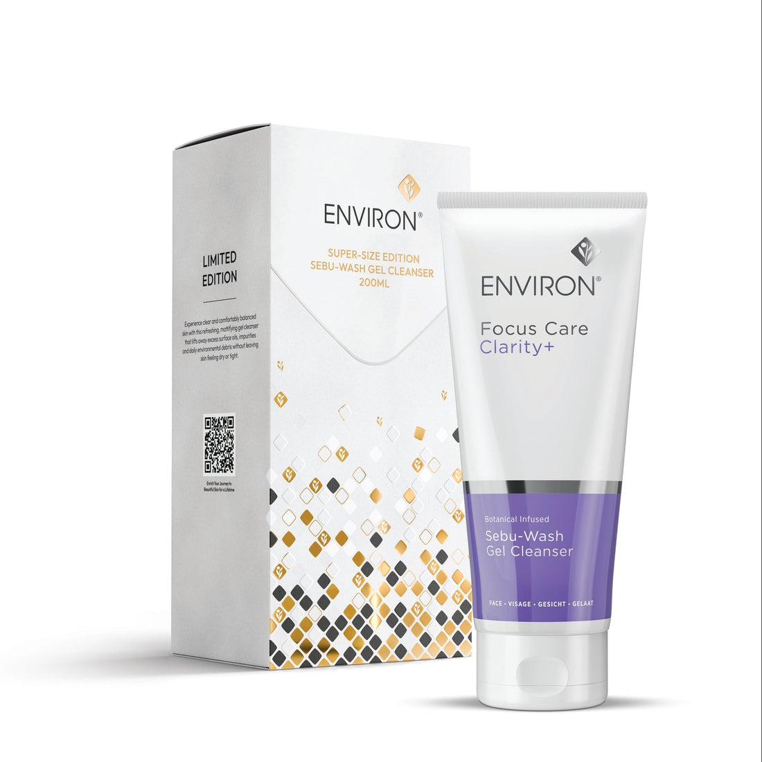 Environ Clarity+ Supersize Botanical Infused Sebu-Wash Gel Cleanser 200ml