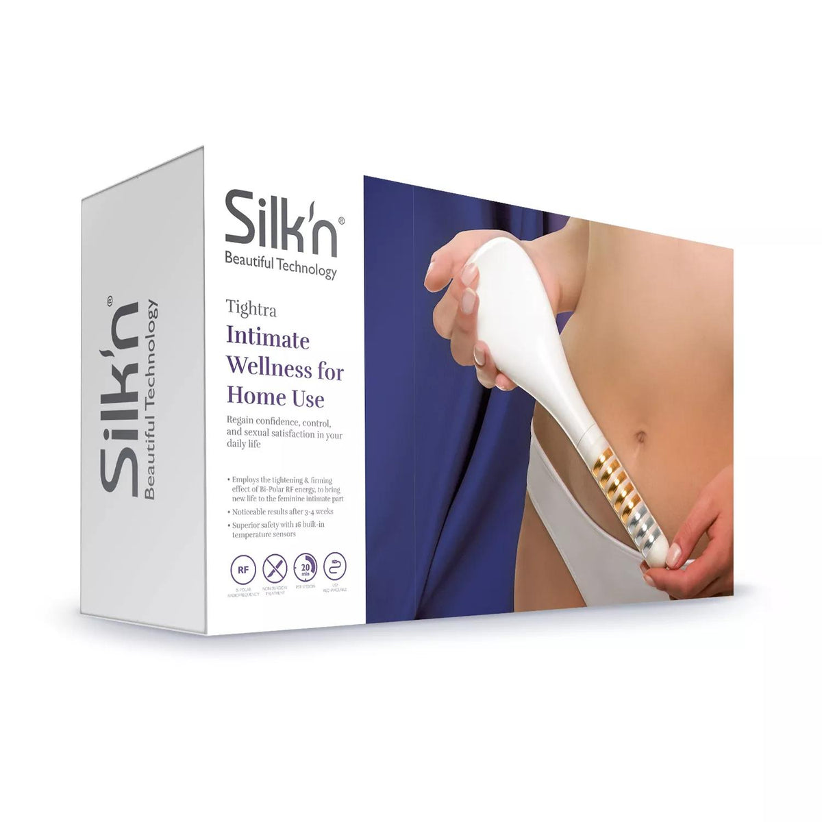 Silk'n Tightra Intimate Wellness For Home Use, with packaging
