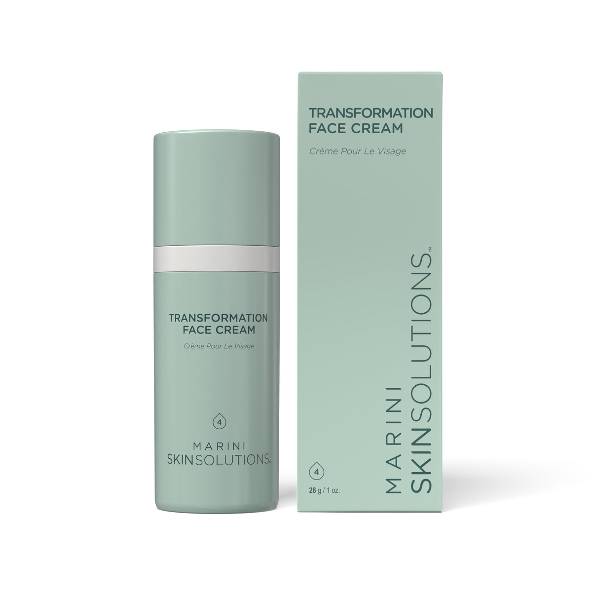Marini Skin Solutions Transformation Face Cream, with packaging